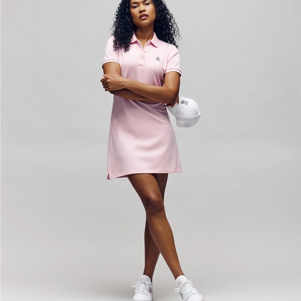 Psycho Bunny Light Pink Mini Polo Dress